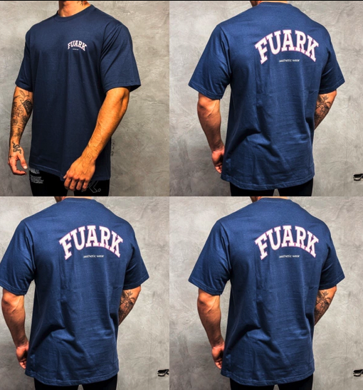 Remera Oversize University Blue