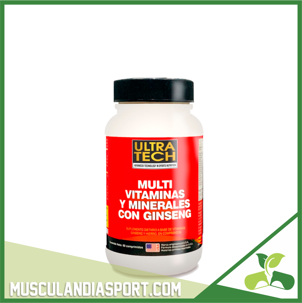 Multi Vitaminas y Minerales con Ginseg Ultra Tech