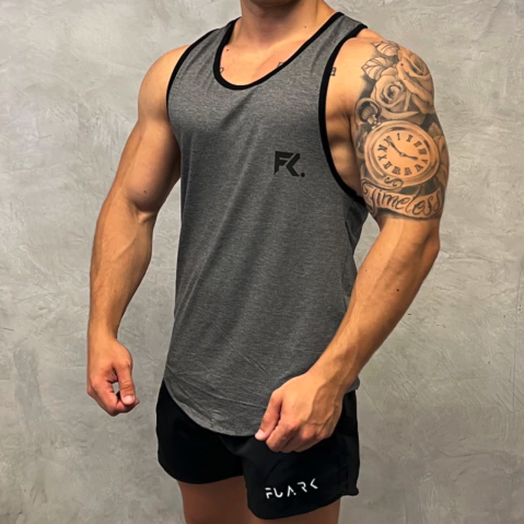 Musculosa REEB LOGO DARK GREY