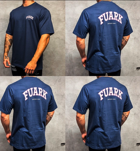 Remera Oversize University Blue