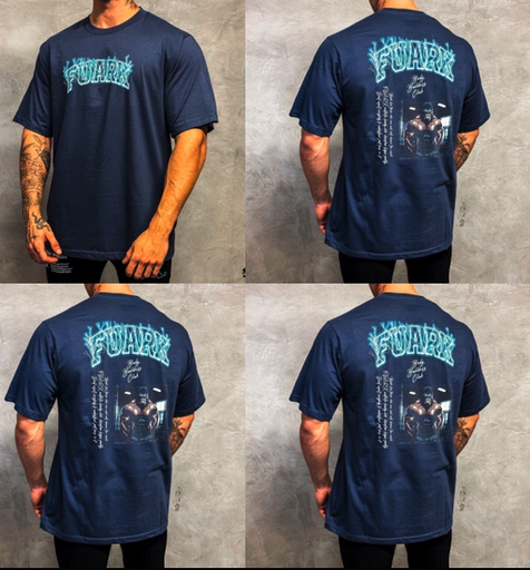 Remera Oversize Gorilla Blue
