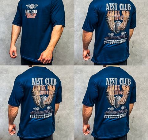 Remera Oversize Hard Blue