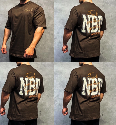 Remera Oversize NBD Chocolate